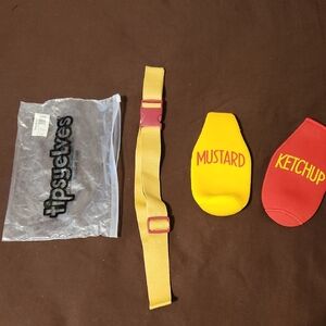 Tipsy Elves Mustard And Ketchup Koozie BELT